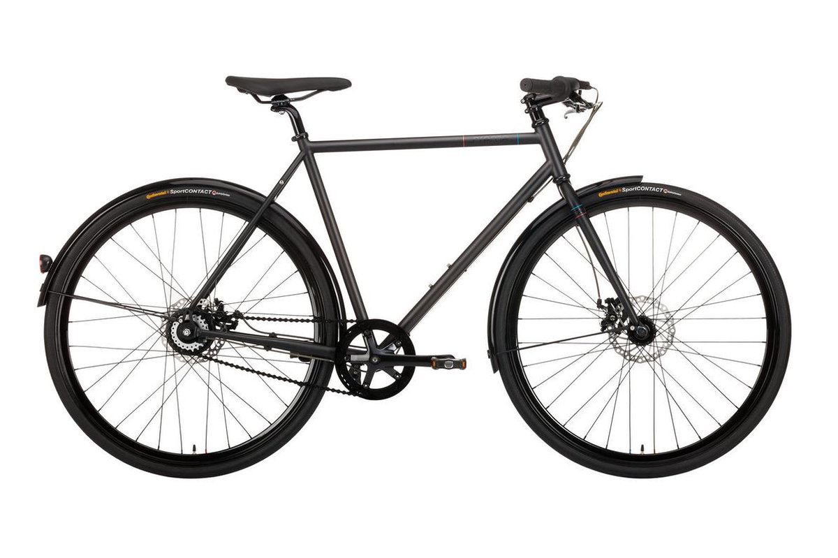 Creme Tempo Doppio stadsfiets heren 8-speed zwart Framemaat 55 cm | bol.com