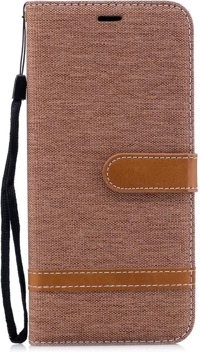 Denim Book Case - Geschikt voor Samsung Galaxy J5 (2017) Hoesje - Khaki