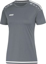 Jako Striker 2.0 SS  Sportshirt - Maat 44  - Vrouwen - grijs/wit