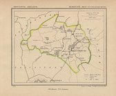 Historische kaart, plattegrond van gemeente Oost en Westsouburg in Zeeland uit 1867 door Kuyper van Kaartcadeau.com