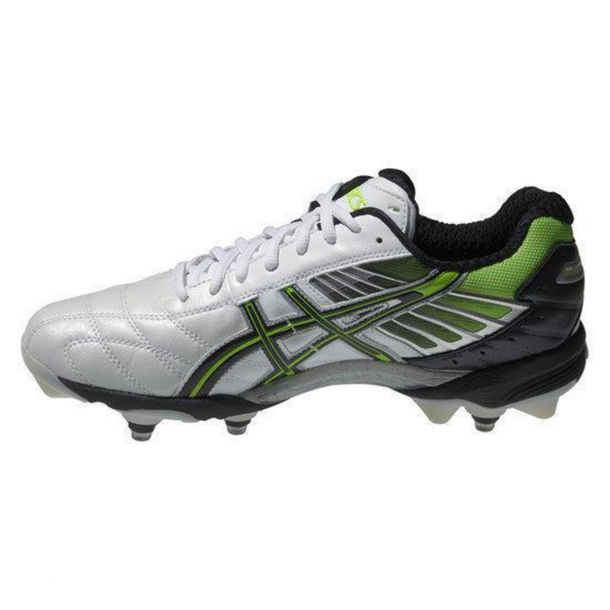 Asics Gel Lethal Hybrid 4 Rugbyschoenen Mannen Maat 49 Wit Zwart Groen bol