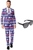 Costume / costume homme avec imprimé renne taille 52 (XL) - avec lunettes de soleil gratuites