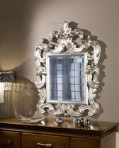 Barokspiegel Gelsomina-Hout-88x114cm-Zilver