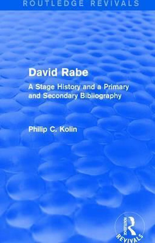 Routledge Revivals: David Rabe (1988) - cover