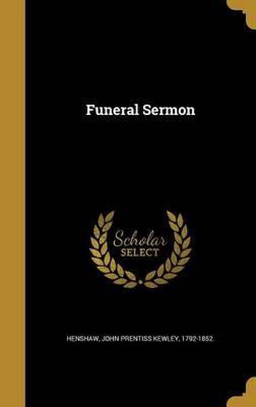 Funeral Sermon 9781362171522 Boeken