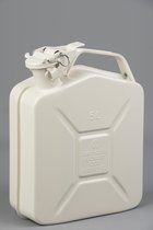 Minalco benzine - Jerrycan - metaal 5 Ltr - UN goedgekeurd - gebroken wit