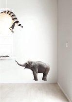 KEK Amsterdam Safari Friends: Elephant - Muursticker - Multicolor