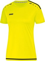 Jako Striker 2.0 SS  Sportshirt - Maat 34  - Vrouwen - geel/zwart