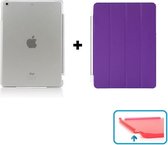 iPad 2, 3, 4 Smart Cover Hoes - inclusief Transparante achterkant – Paars