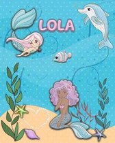 Handwriting Practice 120 Page Mermaid Pals Book Lola