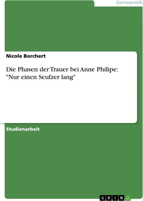 Der trauer phasen die PHASEN DER