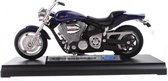 Welly Metalen Motorminiatuur Yamaha Blauw 12 Cm