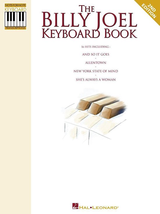 The Billy Joel Keyboard Book (Songbook) - cover