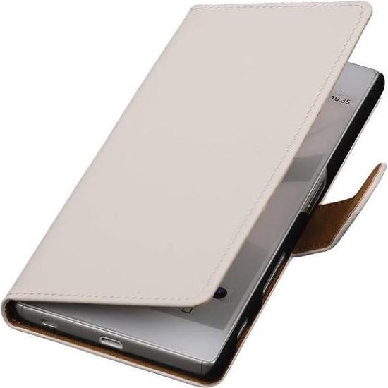 Bookstyle Wallet Case Hoesje Geschikt voor Sony Xperia Z5 Wit