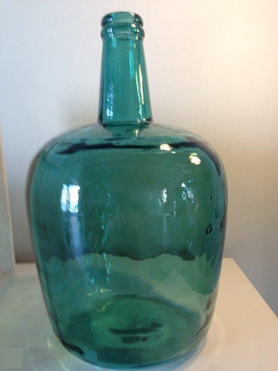 Countryfield Decoratieve fles Glazen fles groen | bol.com