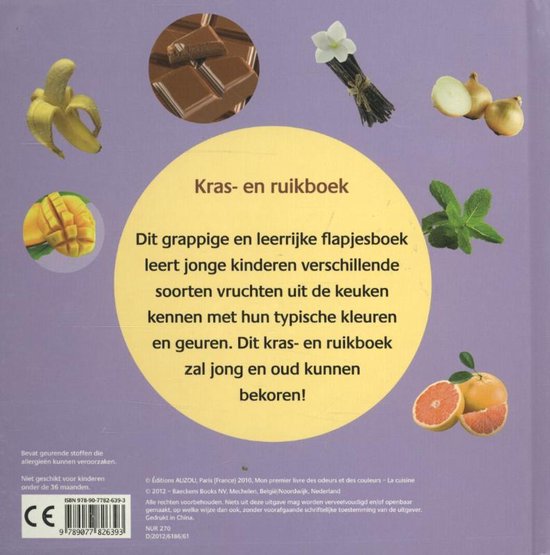 Thumbnail van een extra afbeelding van het spel Kinderboeken Bakermat Koken - Mijn eerste boek over geuren en kleuren: in de keuken. 4+