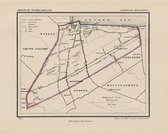 Historische kaart, plattegrond van gemeente Hoogwoud in Noord Holland uit 1867 door Kuyper van Kaartcadeau.com