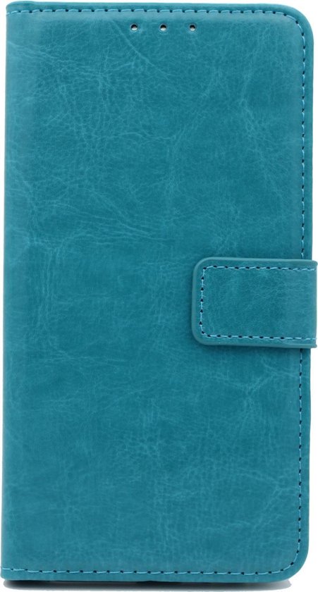 HB Hoesje Geschikt voor Samsung Galaxy S10 Plus - Portemonnee Book Case - Kaarthouder & Magneetlipje - Turquoise