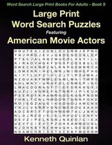 Large Print Word Search Puzzles Featuring American Movie Actors