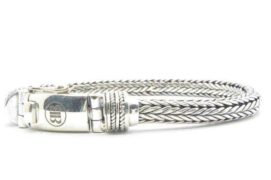 Voorzien Prelude twijfel Zilveren armband - Kabel Armband - INDI 925 - Sterling 925 - Zilver - 6 mm  - 18 cm | bol.com