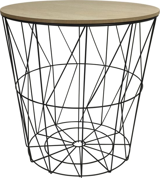 - Basket - bijzettafel - metal - zwart bol.com