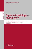 Lecture Notes in Computer Science 10159 - Topics in Cryptology – CT-RSA 2017