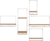 Compleet Pakket - (EOSS_ABCDE) - d-Bodhi - Shelfmate - Wandboxen - European Oak - Stainless Steel Frames