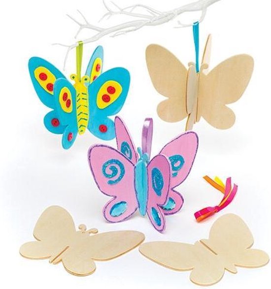 Papillon en médium à décorer ( mdf )