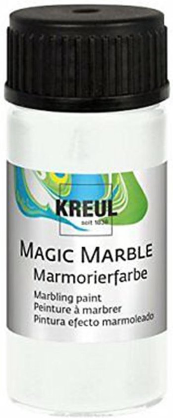 academisch Pessimist accu KREUL Witte Magic Marble effect verf - 20ml - Geschikt voor hydrodippen |  bol.com
