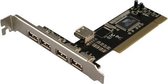 LogiLink 4+1-port USB 2.0 PCI Card USB 2.0 interfacekaart/-adapter