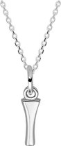 Robimex Collection  Ketting  Letter I  45 cm - Zilver