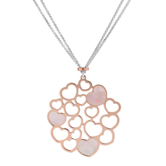 Collana Orphelia ZK-2754 In Argento Sterling 925 Con Cuori - Donna