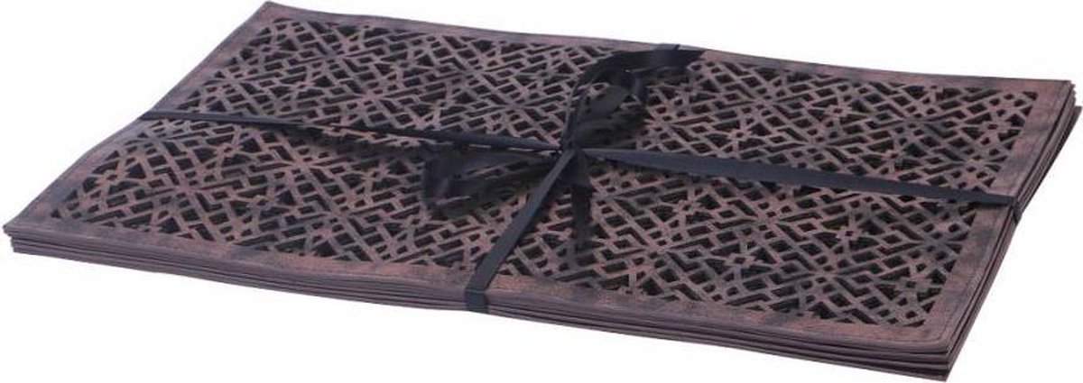 MAR10 Onderzetter Placemat Dagneux Melangeic Koper 45cm