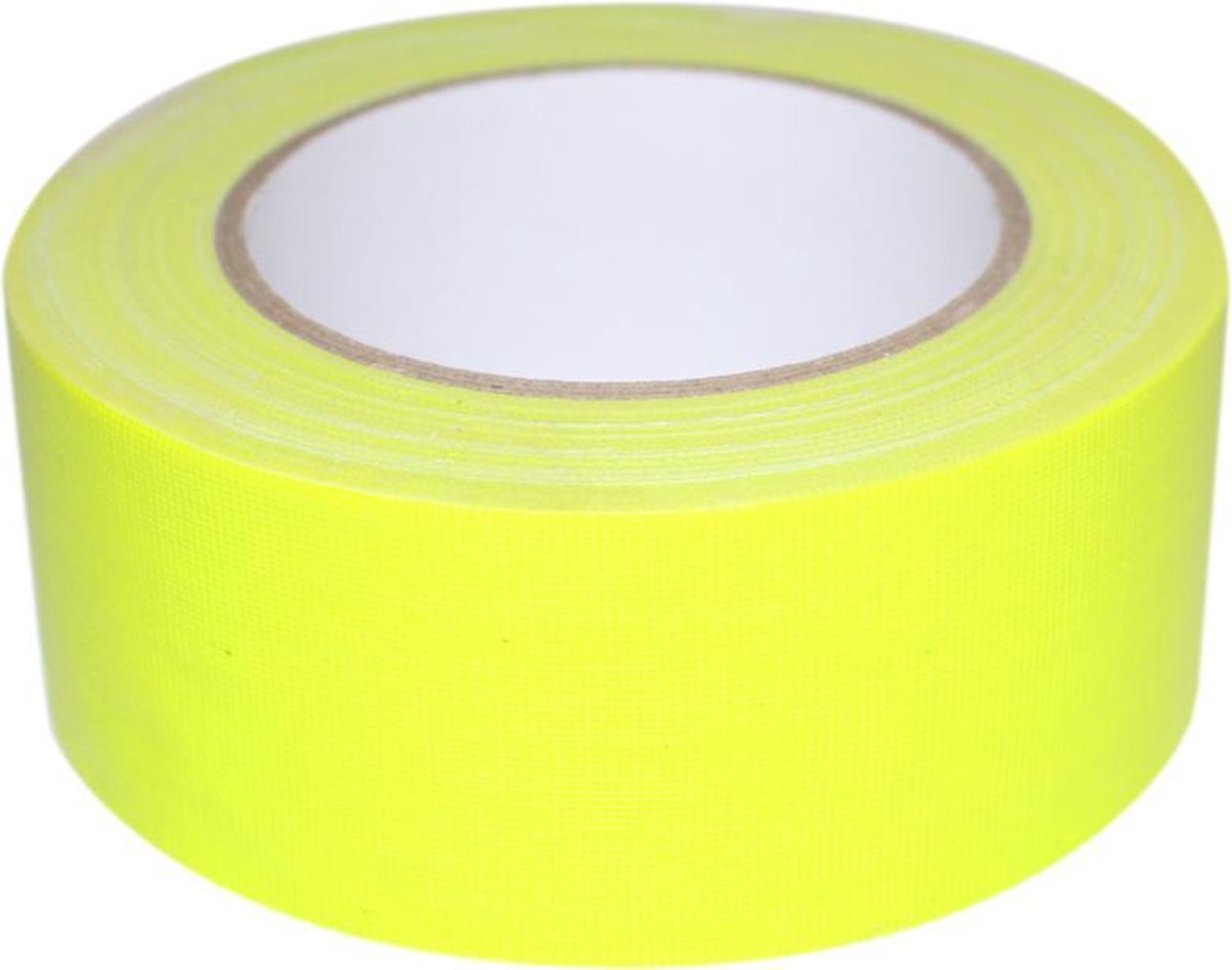 Fluor duct tape gaffer 4 rollen in 4 kleuren | bol.com