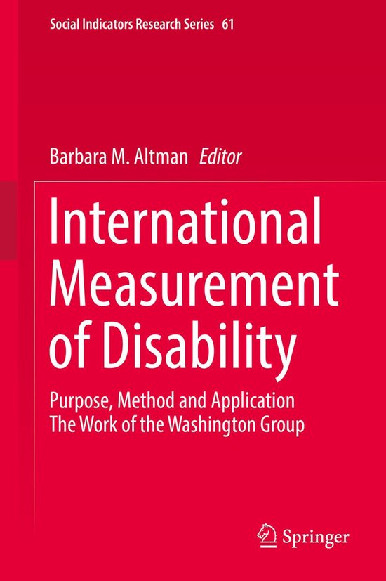 Social Sciences (R0) - International Measurement of Disabili ... - cover
