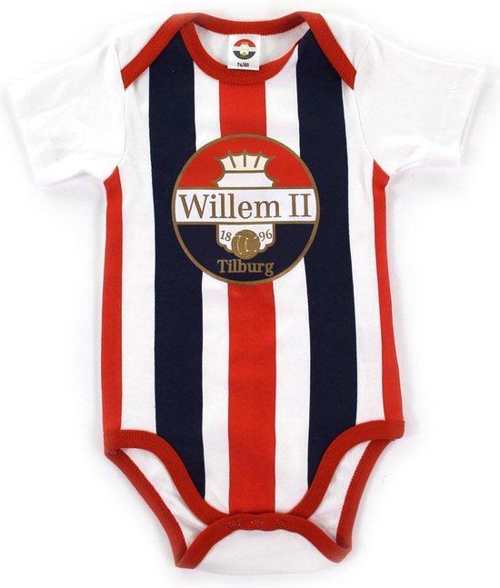 Body Willem Ii Gestreept Logo Maat 62 68 Kleur Wit Bol Com