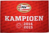 Vlag PSV Kampioen 2014-2015-Maat-Stuks-Kleur-Rood