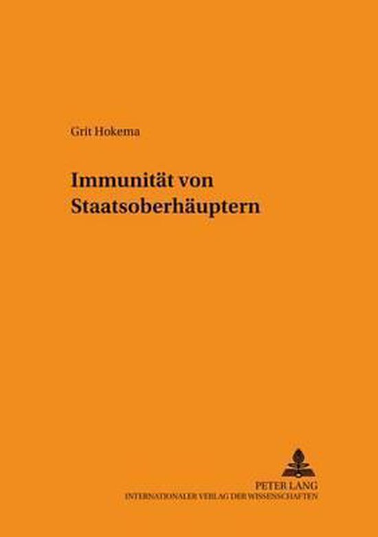 Immunität von Staatsoberhäuptern - cover