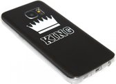 Zilver King hoesje Geschikt voor Samsung Galaxy S7