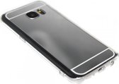 Spiegel hoesje zilver siliconen Geschikt voor Samsung Galaxy S7