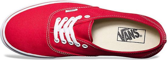 Vans - Authentic - Sneakers - Volwassenen - Rood - Maat 44 | bol.com