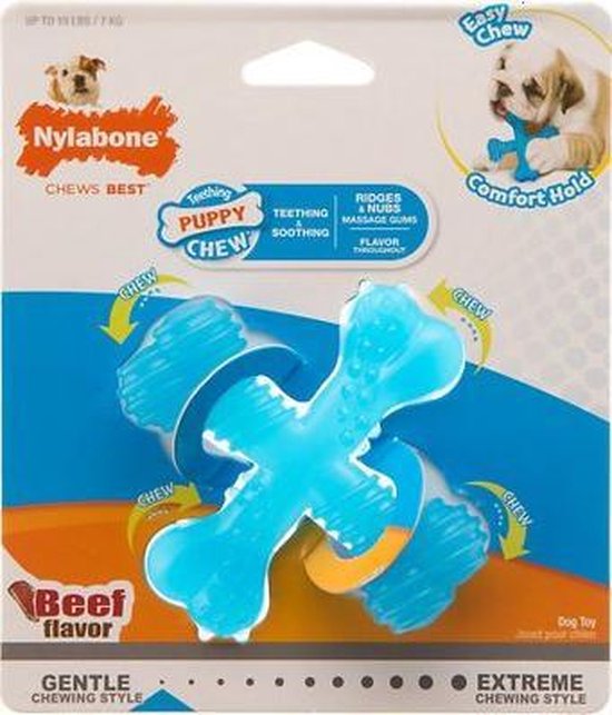 Nylabone flexi voor honden puppy teething x bone beef tot 11 kg - Nylabone