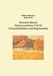 Heinrich Blunck Werkverzeichnis