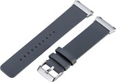 Just in Case Lederen armband voor Fitbit Ionic - grijs