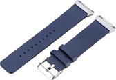 Just in Case Lederen armband voor Fitbit Ionic - blauw