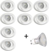 LED inbouwspot - GU10 | Wit (set van 8 stuks)