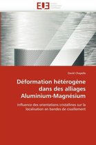 Déformation hétérogène dans des alliages Aluminium-Magnésium