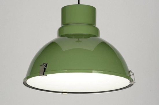 Lumidora Hanglamp 71720 - ALUINO - E27 - Groen - Metaal - ⌀ 38 cm