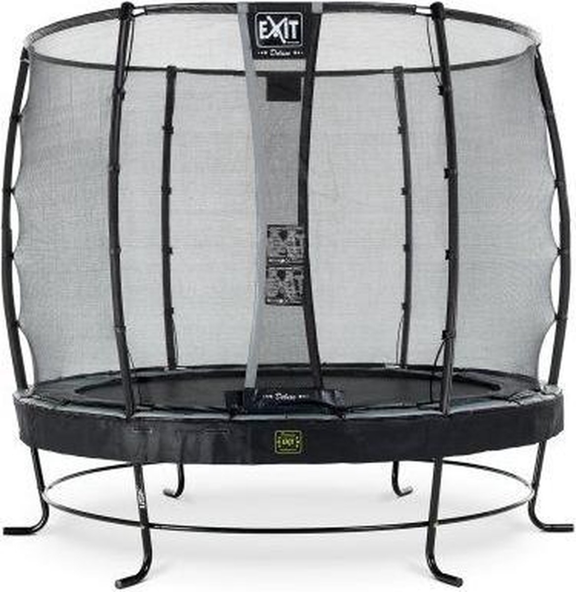 EXIT Elegant trampoline ø305cm met Deluxe veiligheidsnet - zwart