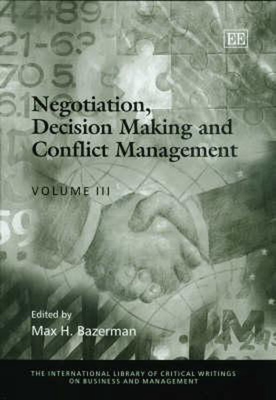 Negotiation, Decision Making and Conflict Management - cover